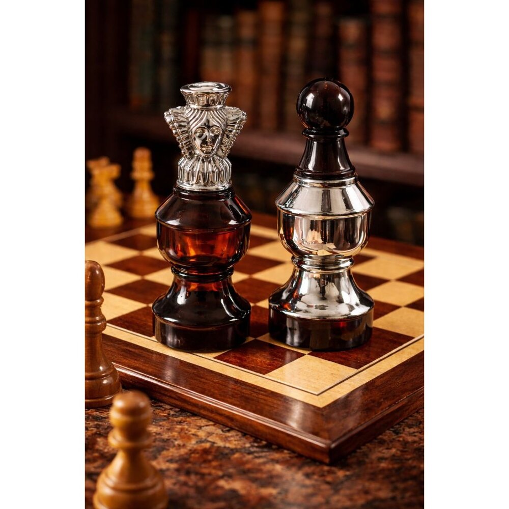 Vintage Avon Chess Piece After Shave Decanter Bundle